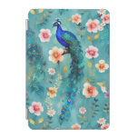 Vibrant Peacock With Feathers &amp; Lush Florals iPad Mini Cover