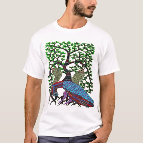Vibrant Peacocks T_Shirt
