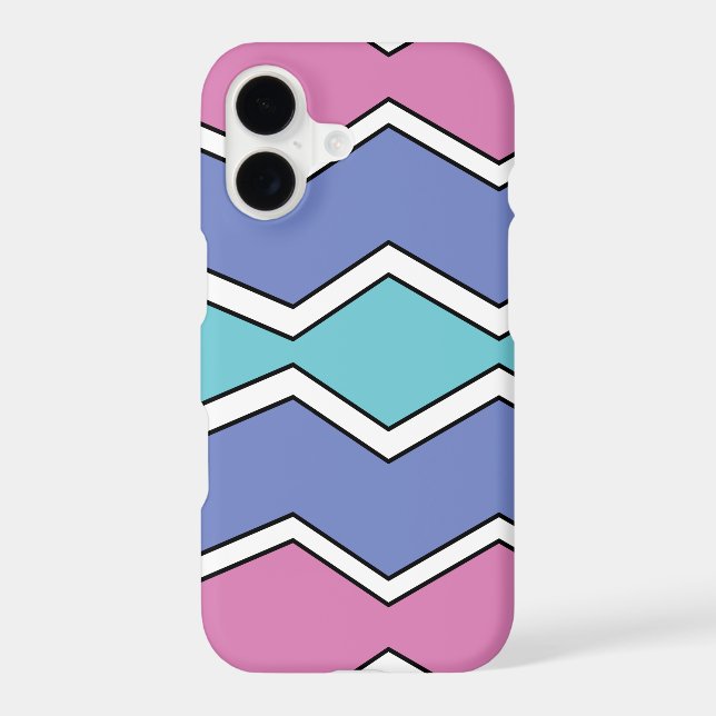 Vibrant Peaks ZigZag  Iphone Case (Back)