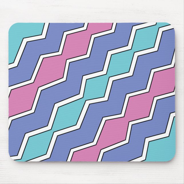 Vibrant Peaks ZigZag  Mouse Pad (Front)
