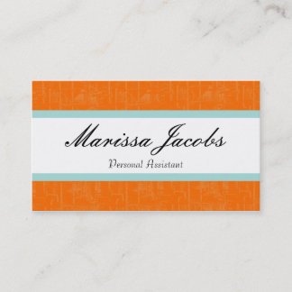 Vibrant Personal Assistant Business Card