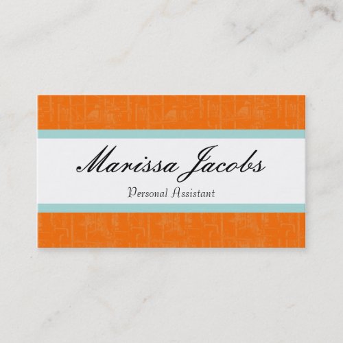 Vibrant Personal Assistant Business Card