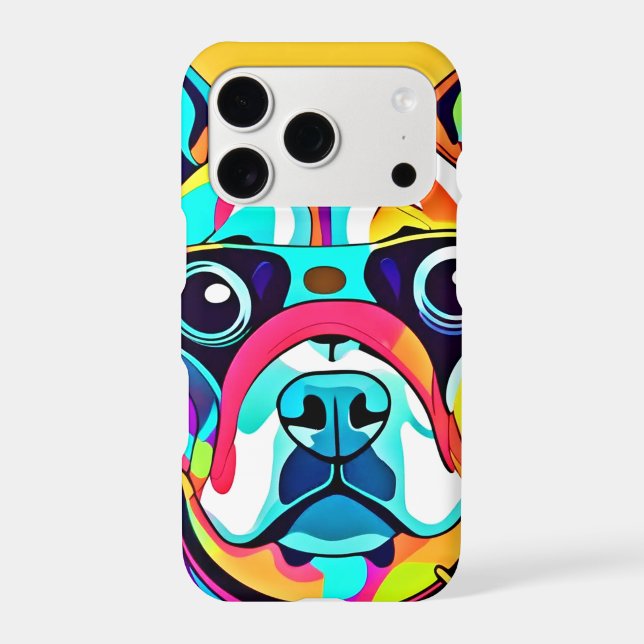 Vibrant Pet Glasses Design Iphone Case (Back)