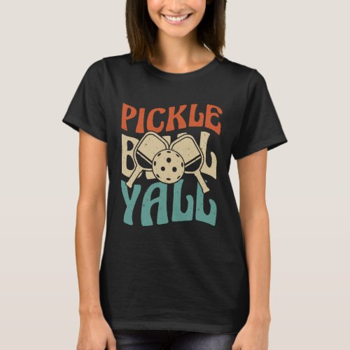 Vibrant Pickle Ball Yalu Sign T_Shirt