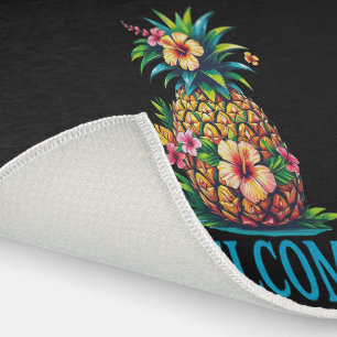 Vibrant Pineapple Outdoor Rug Welcome Mat