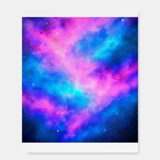 Vibrant Pink and Blue Galaxy Nebula SpaFoam Boards