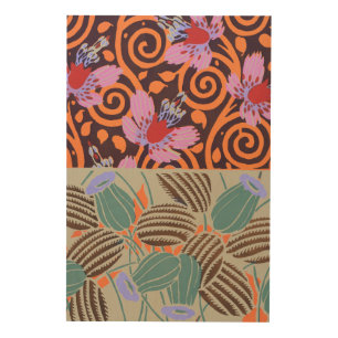 Vibrant Pink and Orange Spiral Flower Decor
