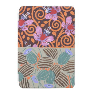 Vibrant Pink and Orange Spiral Flower Decor iPad Mini Cover