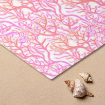 Vibrant Pink Coral Reef Tissue Paper