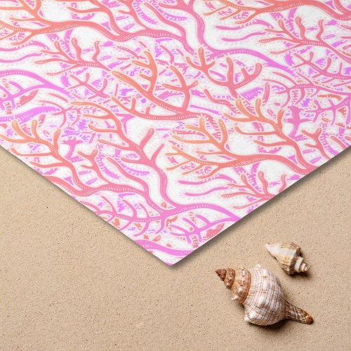 Vibrant Pink Coral Reef Tissue Paper