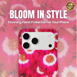 Vibrant Pink Daisy Flower Burst iPhone 17 Pro Max Case