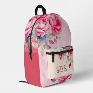 Vibrant Pink Flowers Backpack