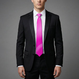 Vibrant Pink Ombre Gradient Neck Tie