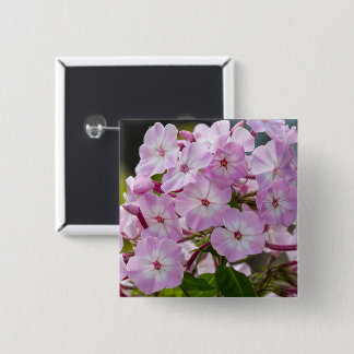 Vibrant Pink Phlox Botanical Button
