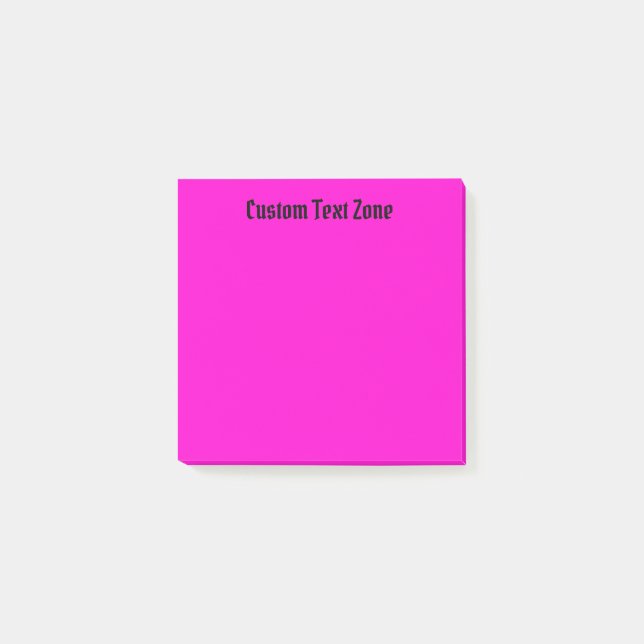 Vibrant Pink Post-it Notes (Front)