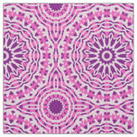 Vibrant Pink Purple and White Moroccan Pattern Fabric