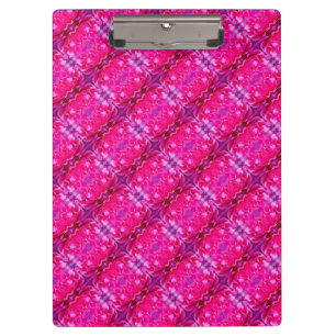 Vibrant pink rose petals M-size floral pattern Clipboard