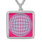 Vibrant Pink/Soft Turquoise Pattern Globe Design