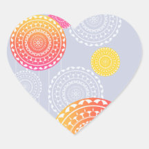 Vibrant Pink Yellow Random Mandala