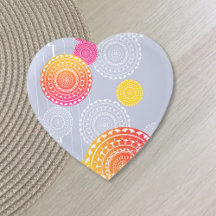 Vibrant Pink Yellow Random Mandala