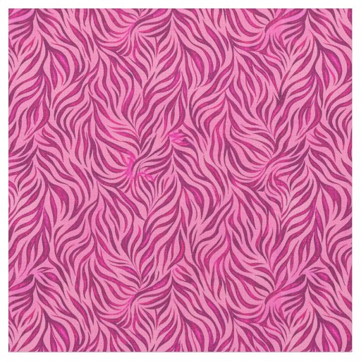 Vibrant Pink Zebra Print (2) Fabric
