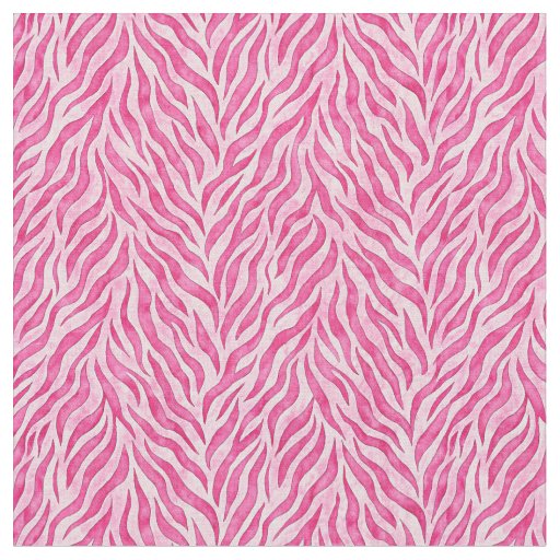 Vibrant Pink Zebra Print Fabric