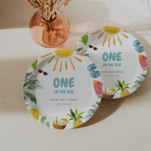 Vibrant Pool Party Paper Plates