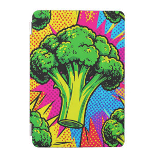 Vibrant Pop Art Broccoli Pattern iPad Mini Cover