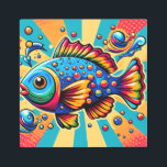 Vibrant Pop Art Fish: A Splash of Colorful Creativ<br><div class="desc">Dive into the world of pop art with this eye-catching image featuring a vibrantly colored fish against a dynamic, dotted background. The artwork showcases a playful blend of bold hues and patterns, making it an engaging piece for any pop art enthusiast or lover of aquatic themes. With its striking visual...</div>