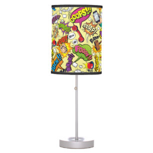 Vibrant Pop Art Table Lamp – Retro Comic Design