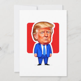 Vibrant Pop‑Art Trump Caricature Invitation