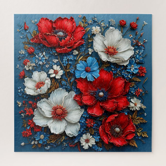 🌺 Vibrant Poppy Flower Art For Puzzle Lovers 🌺 (Vertical)