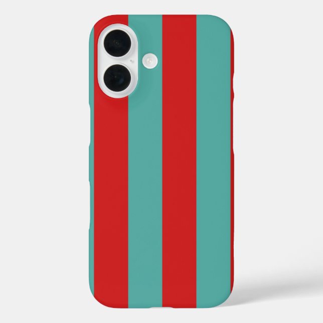 Vibrant Postbox Mermaid Stripes Case-Mate iPhone Case (Back)
