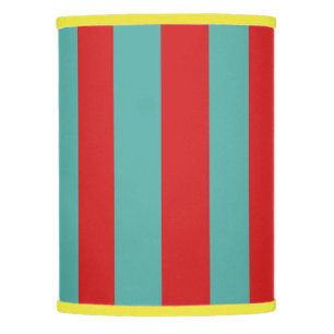 Vibrant Postbox Mermaid Stripes Lamp Shade
