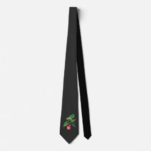 Vibrant Potted Plant Pop Art Neck Tie