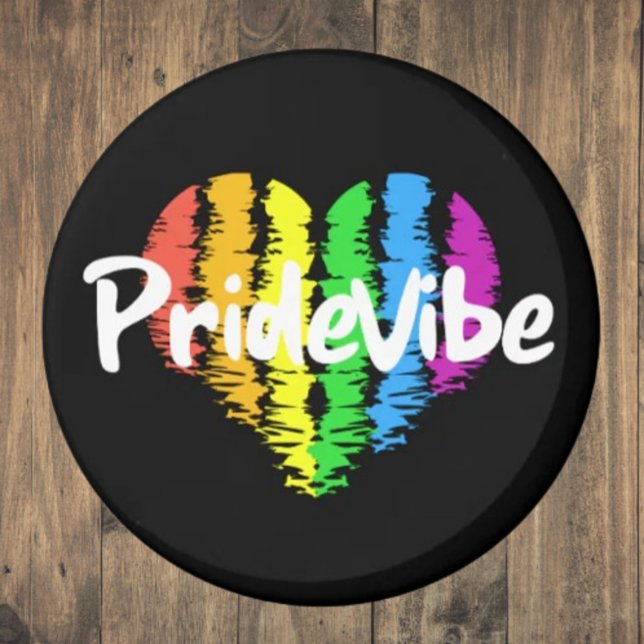 Vibrant PrideVibe: Display Your Rainbow Heart Magnet (Creator Uploaded)