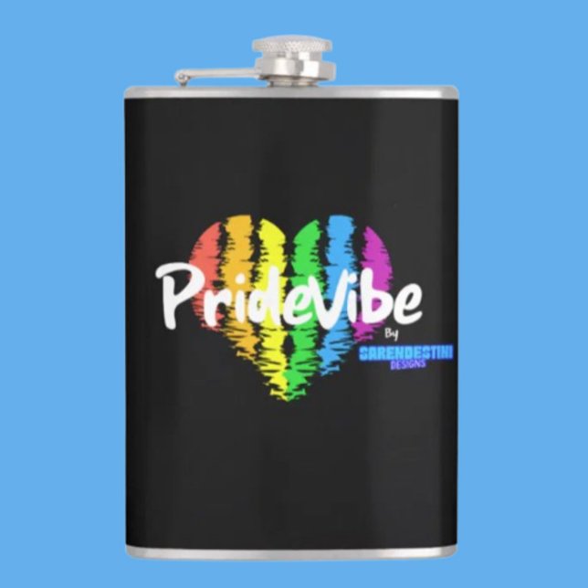 Vibrant PrideVibe Flask: Carry Pride with Rainbow  Flask (Creator Uploaded)
