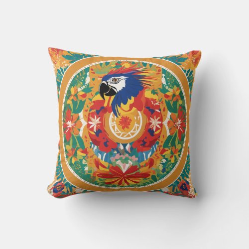 Vibrant Print Decorative Throw Pillow Throw Pillow