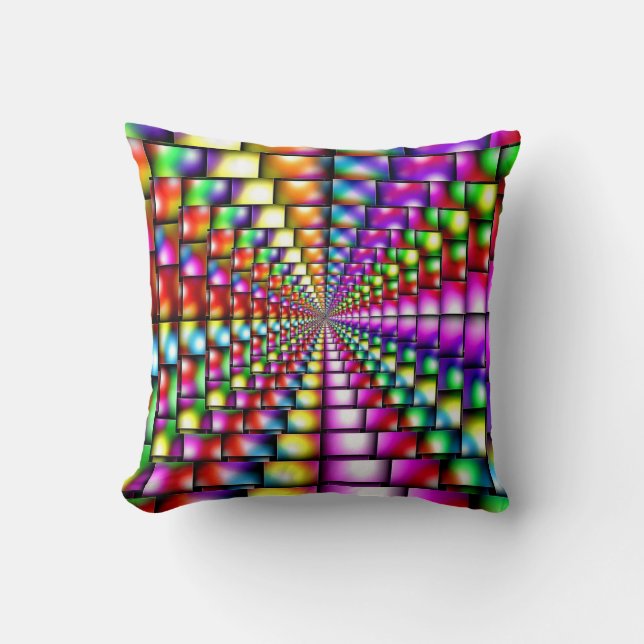 Vibrant Psychedelic Cushion (Front)
