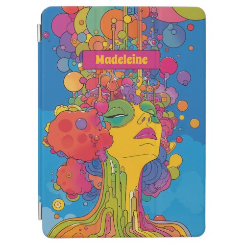 Vibrant Psychedelic Pop Art Groovy Retro Design iPad Air Cover