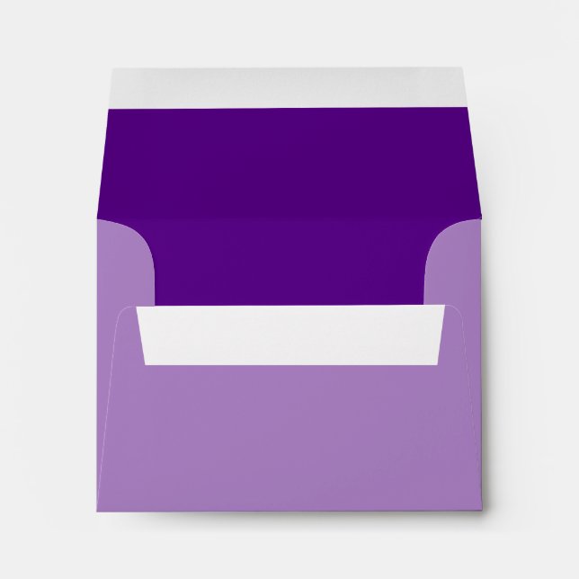 Vibrant Purple Accent Color Customizable Envelope (Back (Bottom))