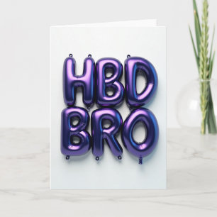 Vibrant Purple Birthday Card