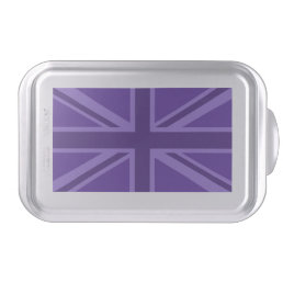 Vibrant Purple Color Union Jack Cake Pan