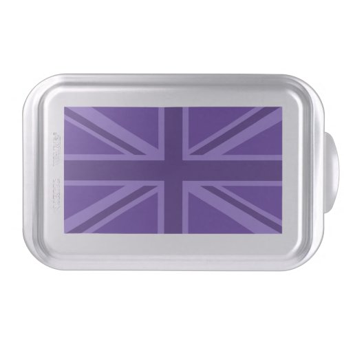 Vibrant Purple Color Union Jack Cake Pan