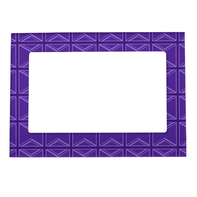 Vibrant Purple Color Union Jack Magnetic Frame (Front)