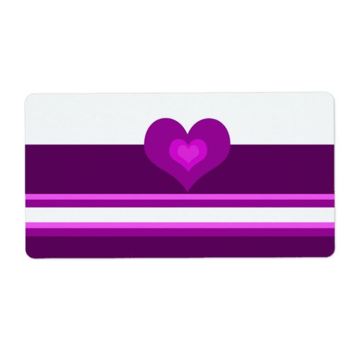 Vibrant Purple Label