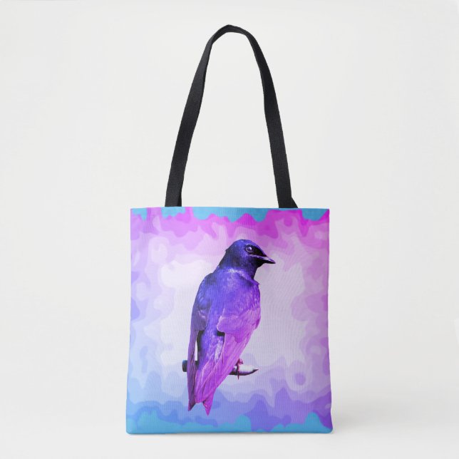 Vibrant Purple Martin Tote Bag (Front)