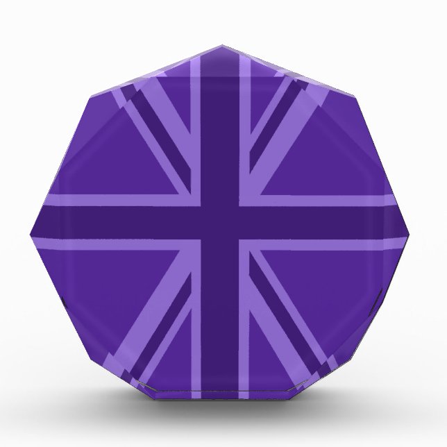 Vibrant Purple Union Jack Award (Front)