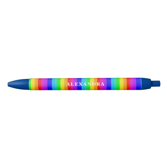 Vibrant Rainbow Colored Pen (Front)