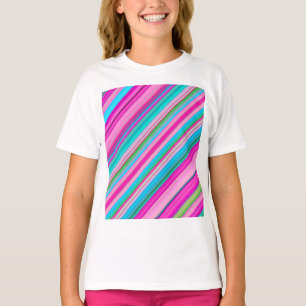 Vibrant Rainbow Colors Stripes Pattern-21056 T-Shirt